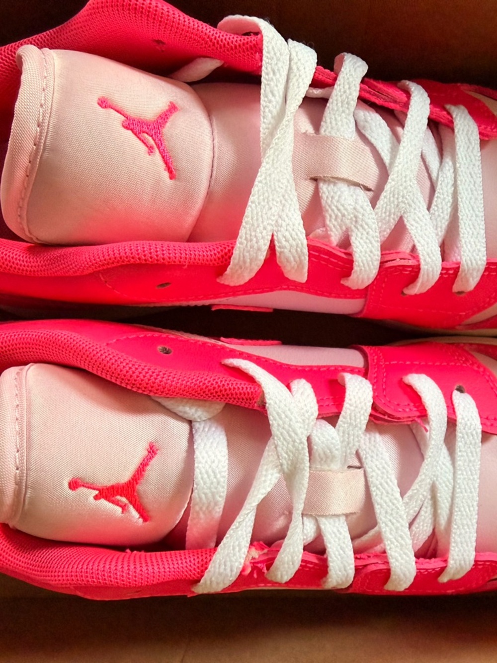Air Jordan Kids Hot Pink and White Athletic Sneakers